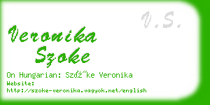 veronika szoke business card